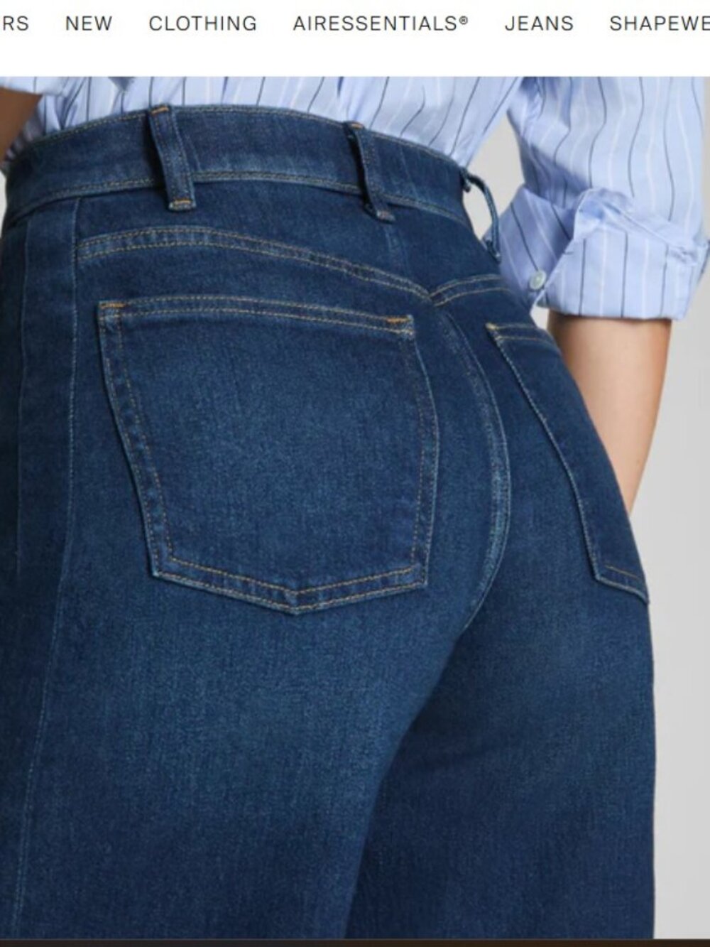 NWT SPANXshape Authentic 360 Barrel Leg Jeans - Adriatic Blue (Size S) - Picture 4 of 13